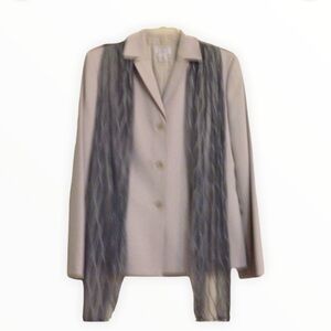 🔴 Ann Taylor Light Gray Women's Blazer